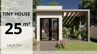 25 SQM HOUSE PLAN | TINY HOUSE | MINI HOUSE 25 M²| 5X5 HOUSE (25 SQM)| Small House Design Idea
