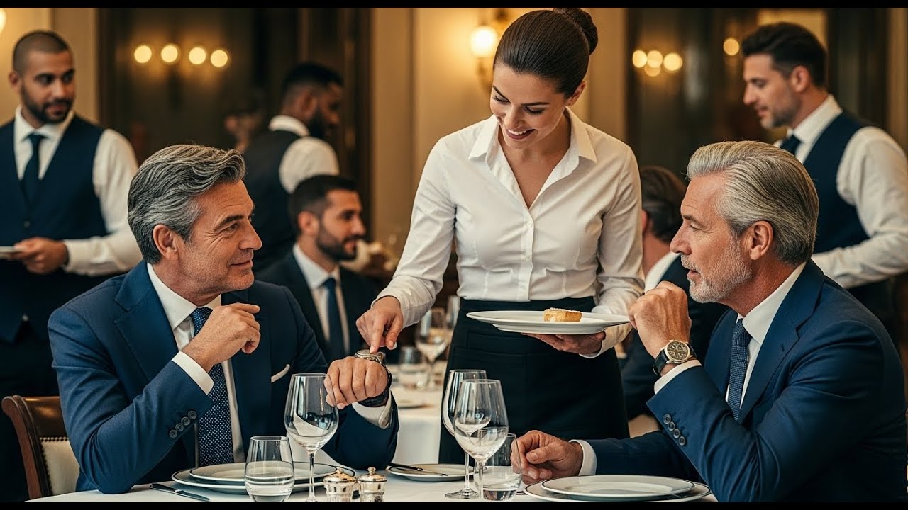 Una cameriera dice al miliardario: