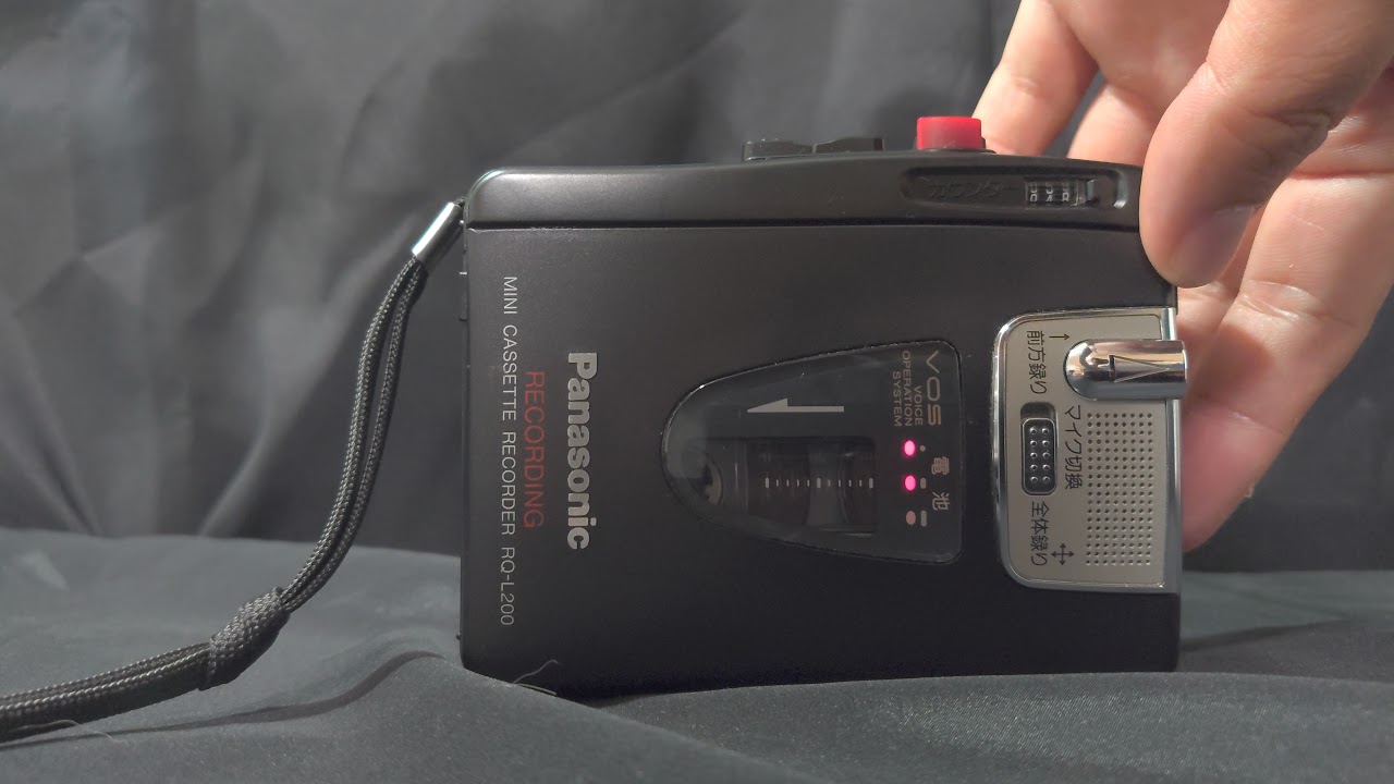 ポータブルカセットプレーヤー】美品 Panasonic RQ-L200 速度 - YouTube