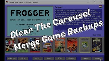 TheC64 Maxi Game Tool Tutorial: Emptying the Carousel and Merging Backups