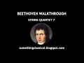 Beethoven  string quartet 7 full analysis