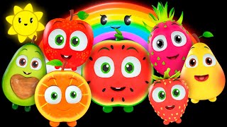 Rainbow Dance Party | Funky Fruits Sensory - Baby Calming Music & Engaging Playtime | Fun Animation