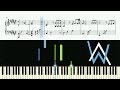 Alan Walker - Faded (Piano Version) - Piano Tutorial + SHEETS
