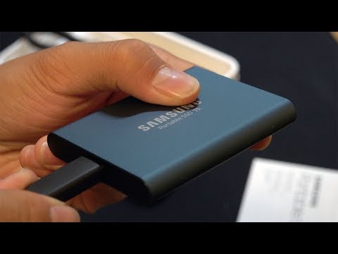 Samsung Portable SSD T5 Unboxing and Setup!!