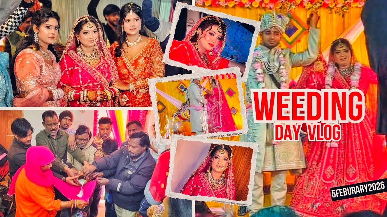 Sister’s Wedding Vlog ❤️  | Full Shaadi Day | Family Fun & Emotions🥹💫 5 Feb 2026 Nandiniboyatvlogs