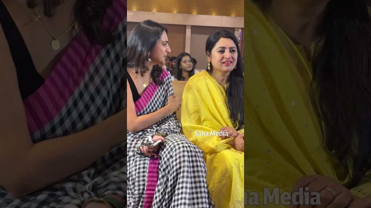 Senior actress priya snapped at amaravathiki ahwananam movie pre release event | saha media