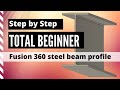 Fusion 360 Steel Profiles - using sketch constraints