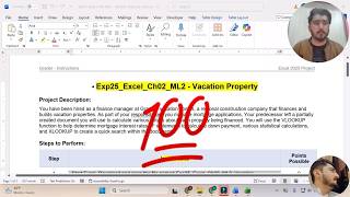 Exp25_Excel_Ch02_ML2 - Vacation Property | Excel Chapter 2: Grader Mid-Level 2 #ExcelChapter2 #exp25