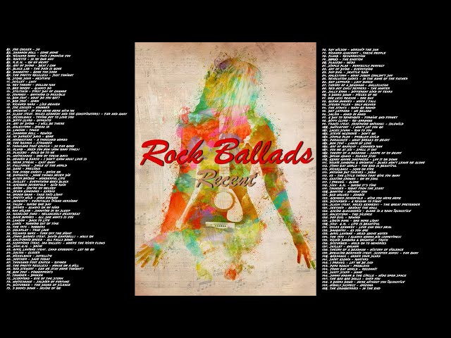 Rock Ballads - Recent - 2011 - 2019 class=