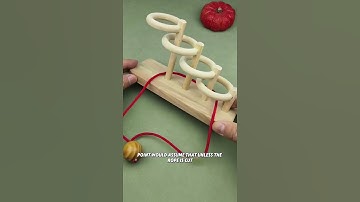 Do you have any other way to remove the red string without damaging it?#puzzle#iq#iqtest
