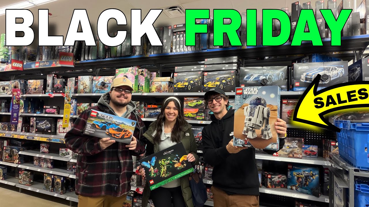 Видеоблог о шопинге в Черную пятницу в магазине LEGO (более 10 магазинов)