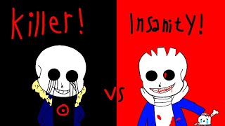 killer Sans vs insanity Sans (animation)