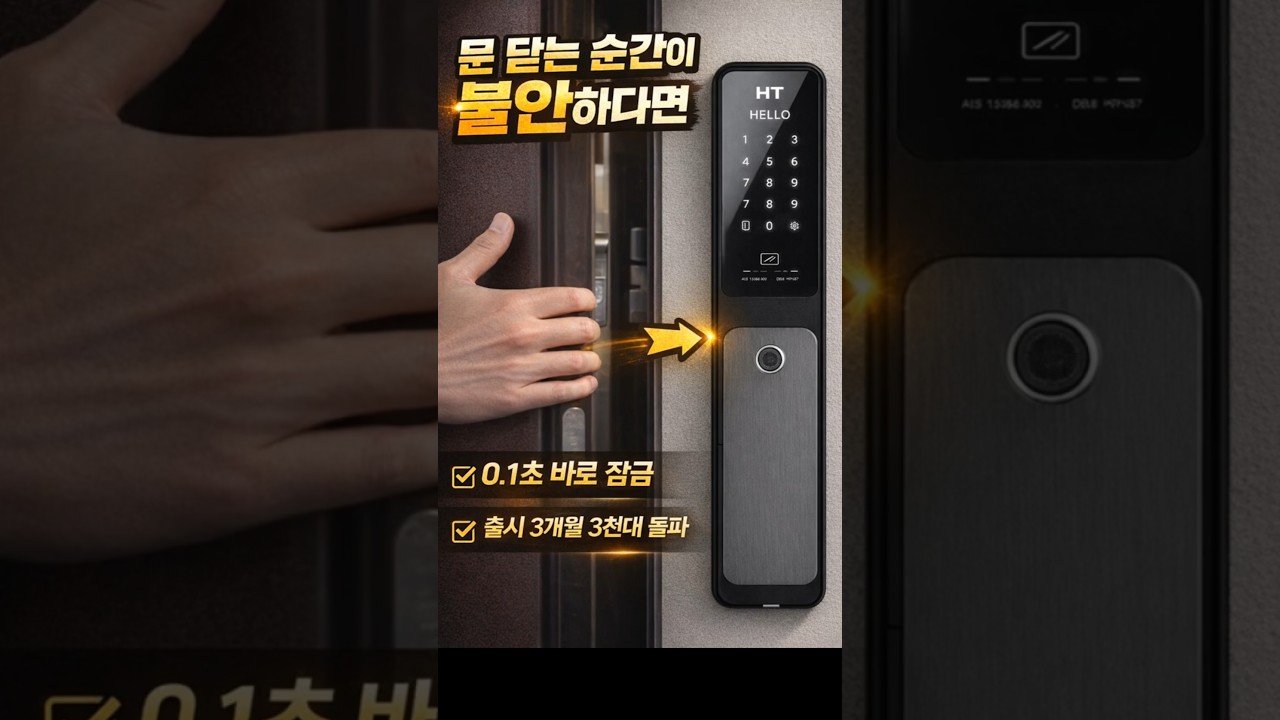현대HT 도어락 TDL-P1102F 제작 영상 미리보기