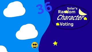 Solar's Random Character Voting 36: the one and only cheeseburger!