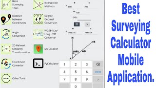 Surveying Calculator | Mobile Application. screenshot 2