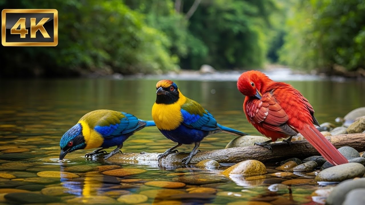 Relaxing Piano Nature Sounds | Birdsong & River Music for Sleep, Study, Calm Focus