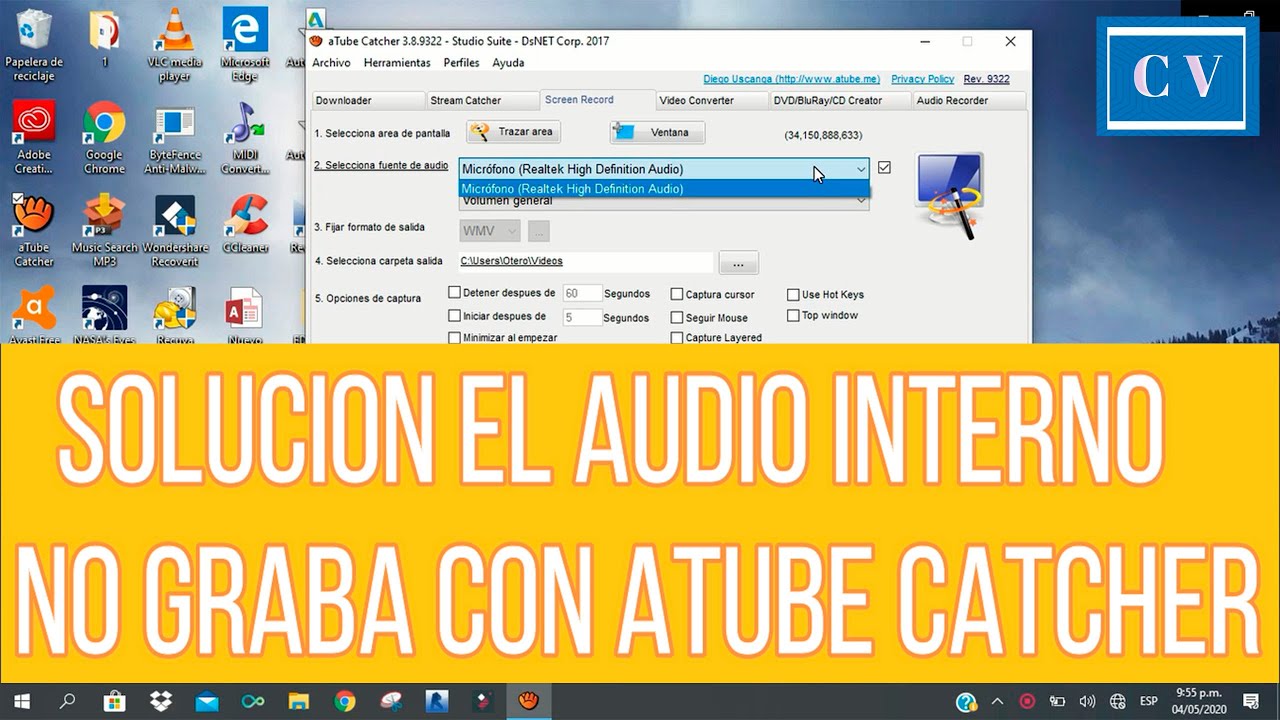 Solución el audio interno no graba con atube catcher en Windows 10 YouTube Solución el audio interno no graba con atube catcher en Windows 10 YouTube