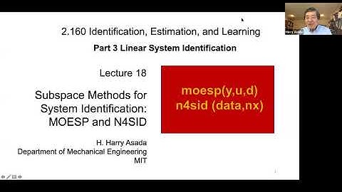Lecture 18: MOESP and N4SID