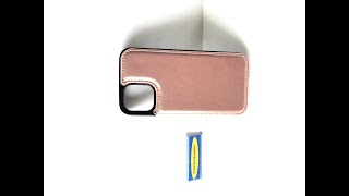 CASE SERBAGUNA IPHONE 12 MINI DOMPET KARTU 3 SLOT KARTU FOTO WALLET DENGAN MAGNET  SILICON CASE LEATHER CASE