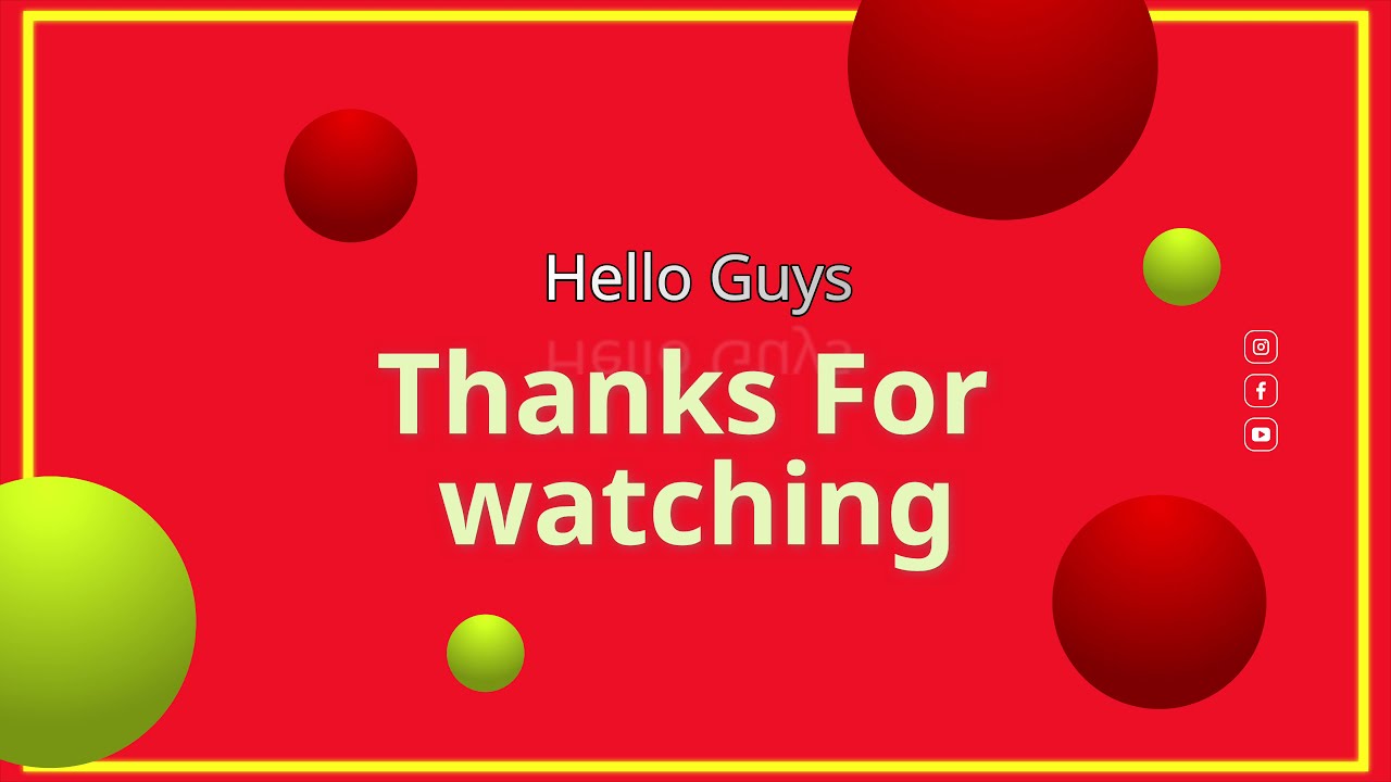 Best Outro | Endscreen | Free Thanks for watching | No-Copyright | Like | Share | Subscribe ✔✔✔  #46