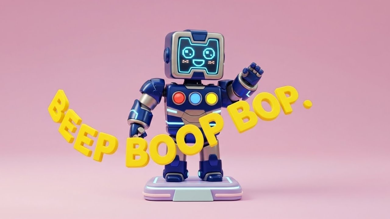 Robot Beep Boop Bop 🤖 Robot Song for Kids | Action Dance & Colors | 8-Bit Nursery Rhymes
