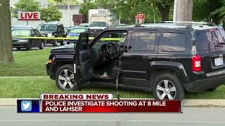 Police investigate shooting at 8 Mile and Lahser