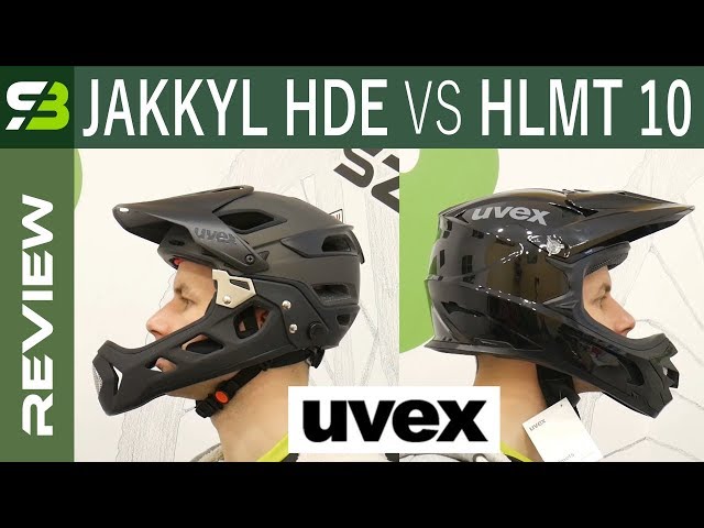 Geavanceerde spons Vernauwd Uvex Jakkyl HDE vs HLMT 10 Helmet. Will You Really Use Removable Chin  Guard? - YouTube
