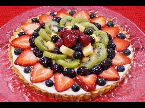 Fruit Tart Recipe: How To Make: With Filling: EASY! Diane Kometa-Dishin' With Di Video #74