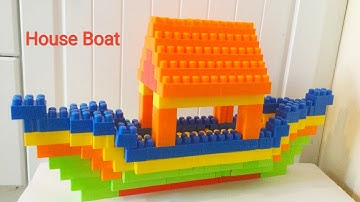 House Boat/Building blocks for kids/Building blocks /Blocks building House Boat/Blocks.