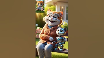 😭😭😭The robot kitten tried to protect her.😭😭😭 #cat #kitten #catai #cats #lovecats #shorts