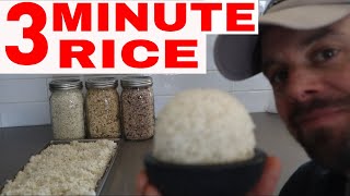 3 minute Brown Rice   & How to Store it for 20 years! HARVEST RIGHT FREEZE DRYER