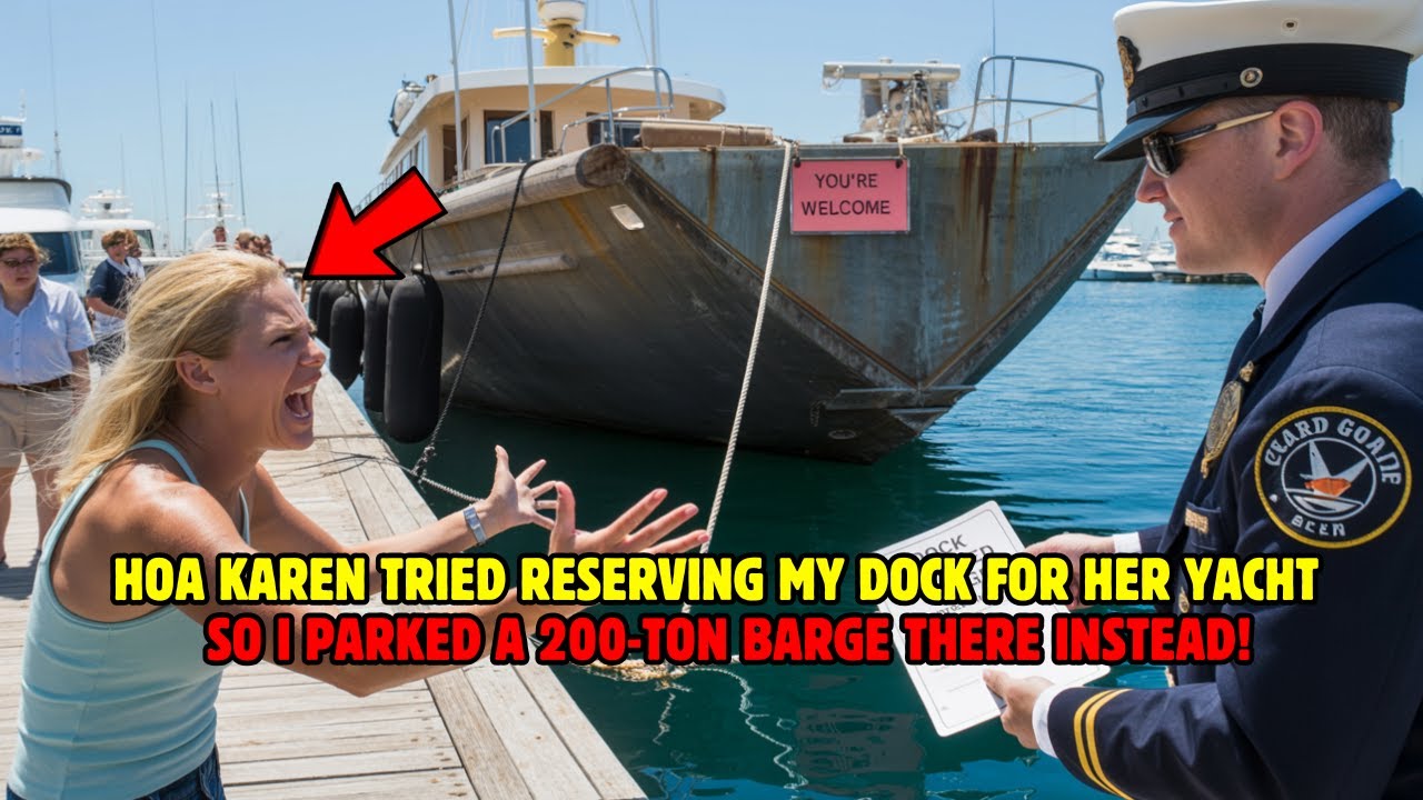 Карен из ТСЖ пыталась зарезервировать мой причал для своей яхты, но вместо этого я припарковал та...