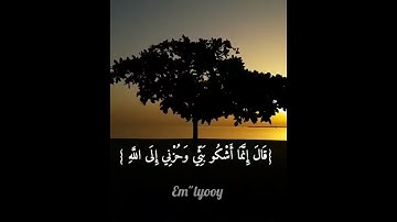 القارئ فارس عباد   {قال إنما أشكو بثي وحزني إلى الله وأعلم من الله ما لا تعلمون} {من سورة يوسف}
