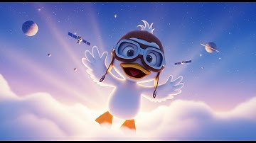 Finger Family Ducks – Ugly Duck’s UFO Ride | Fun Counting Song for Kids | Silly Space Adventure