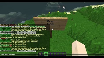 MineCraft plugins #1 How to make an BuyRank Sign with ServerSigns