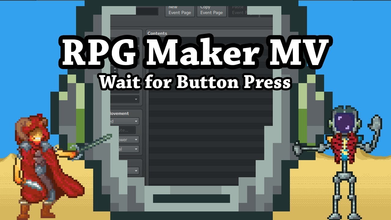RPG Maker MV Wait For Button Press YouTube Rpg maker mv wait for button press youtube