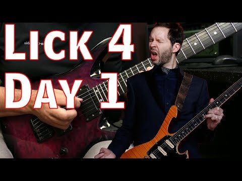 Blues Scale Pentatonic Shred Lick | Lick 4 Day 1