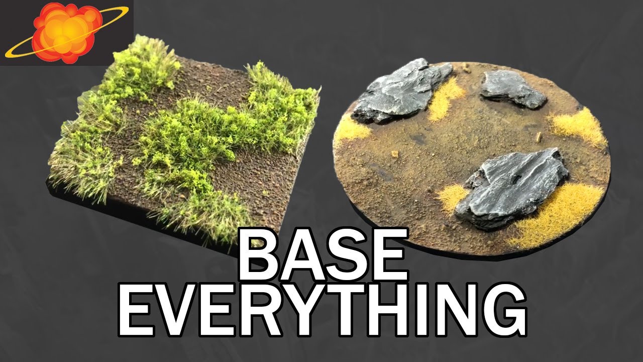 How to base your terrain and models - Terrain lesson #7 - YouTube