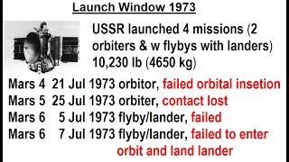 Astronomy - Ch. 12: Mars (48 of 62) Launch Window 1973