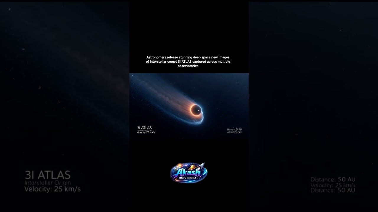 Interstellar Comet 3I ATLAS Captured Across Multiple Observatories 🌌