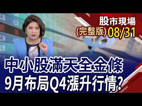 【AI護體台股出大運 多頭行情還沒完?高階AI晶片禁賣中東神秘客 緯穎開跌停.緯創499救駕!滿天金條 蘋概.軍工9月夯!】20230831(周四)股市現場(完整版)*鄭明娟(林漢偉×黃漢成×孫慶龍)