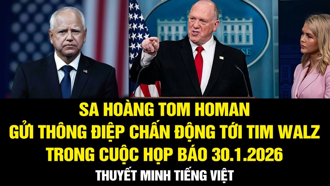 THUYẾT MINH: Tom Homan Dằn Mặt Tim Walz Tại Minnesota! "Hợp Tác Hoặc Chịu Hậu Quả Lớn"