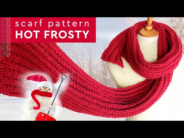 Hot Frosty Scarf Knitting Pattern 🧣 Netflix Movie Replica - YouTube