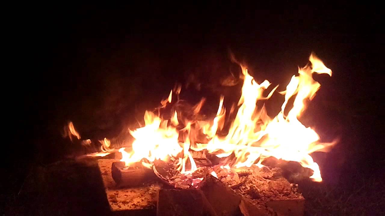 Start of a fire on the 4th of july