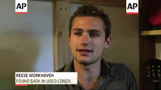Three roommates who bought a lumpy old sofa at a thrift store found $40,000 in cash stashed inside a screenshot 3