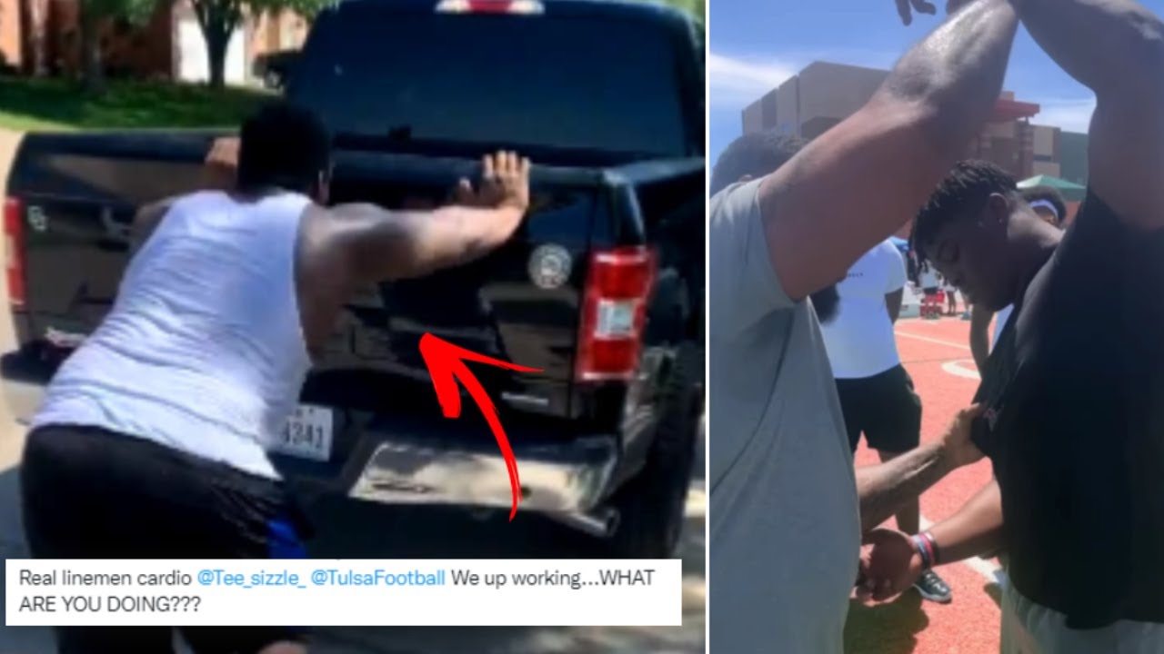 #Cowboys Tyler Smith Pushes Trucks For Cardio & Working Out With Von Miller & D Ware + More