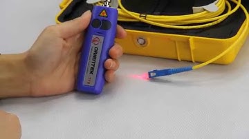 How to Use Fiber Optic Visual Fault Locator (VFL) to Check The Fiber Optic Cable