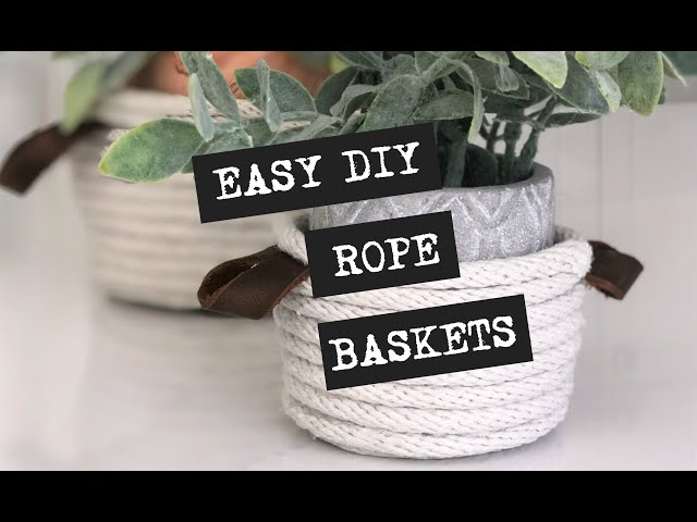 DIY Rope Baskets DIY Inspired 