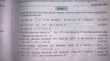 RD SHARMA EX 18.4 Q1 TO  Q5 SOLUTIONS OF CHAPTER 18 MAXIMA AND MINIMA  CLASS 12