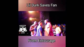 Lil Durk Checks Dude For Messing Wit Fan!